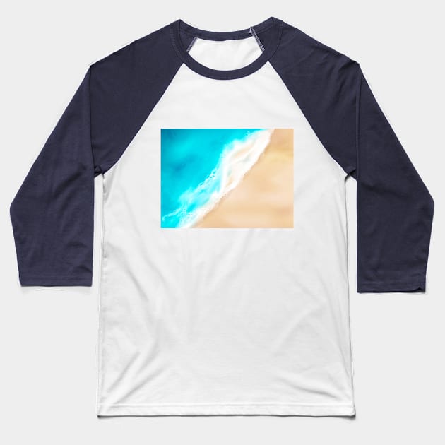 Seaside and wave #8 Sea foam. Aerial view Baseball T-Shirt by GreekTavern